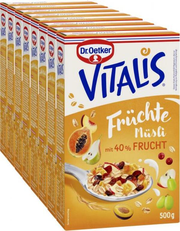 Bild 1 von Dr. Oetker Vitalis Früchtemüsli