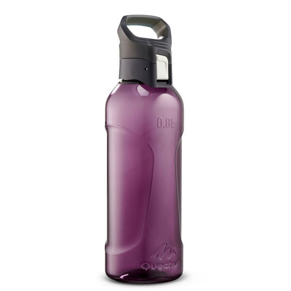 Bild 1 von Trinkflasche 0,8L Kunststoff (Ecozen®) Schnellverschluss Wandern - MH500 violett