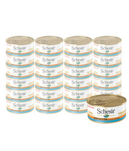 Schesir® Nassfutter für Katzen in Sauce Adult, 24 x 70 g