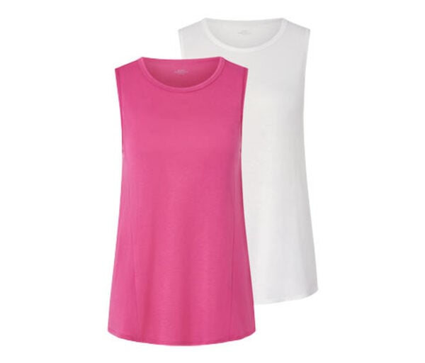 Bild 1 von 2 Sport-Tops, fuchsia und weiß