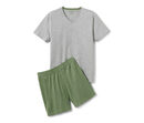 Bild 1 von Shorty-Pyjama, olivgrün/grau