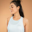 Bild 1 von Top Yoga Baumwolle Damen - bedruckt hellblau