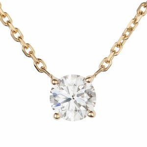 MENZE DIAMONDS Solitär-Collier 1 Brillant ca. 0,50ct Laboratory Grown Gelbgold 750