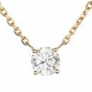 Bild 1 von MENZE DIAMONDS Solitär-Collier 1 Brillant ca. 0,50ct Laboratory Grown Gelbgold 750