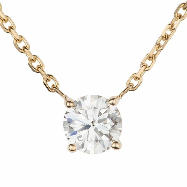 Bild 1 von MENZE DIAMONDS Solitär-Collier 1 Brillant ca. 0,50ct Laboratory Grown Gelbgold 750