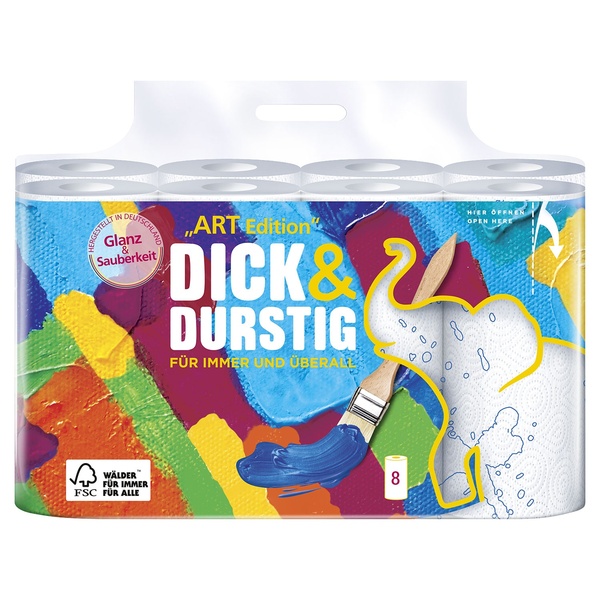 Bild 1 von DICK & DURSTIG®  Haushaltstücher mit Dekor „Art Edition“