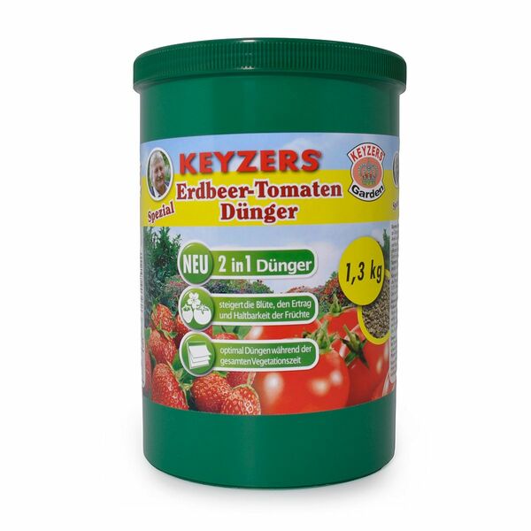 Bild 1 von KEYZERS® 2in1-Spezialdünger für Erdbeeren & Tomaten 1,3kg