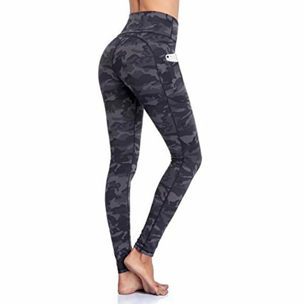 Bild 1 von Ollrynns Sporthose Leggings Damen Hohe Taille Yogahose Lange Blickdicht Leggins Fitnesshose mit Taschen für Sport Fitness Yoga Gym CA166