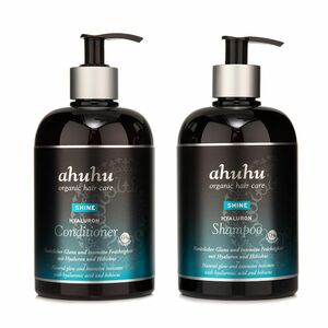 ahuhu organic hair care Shine Hyaluron Shampoo & Conditioner 2x 500ml