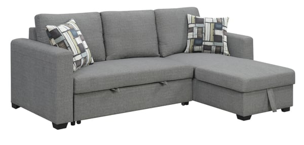 Bild 1 von Happy Home Ecksofa mit Stauraum & Schlaffunktion grau