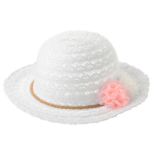 Mädchen Hut mit Chiffonblüten