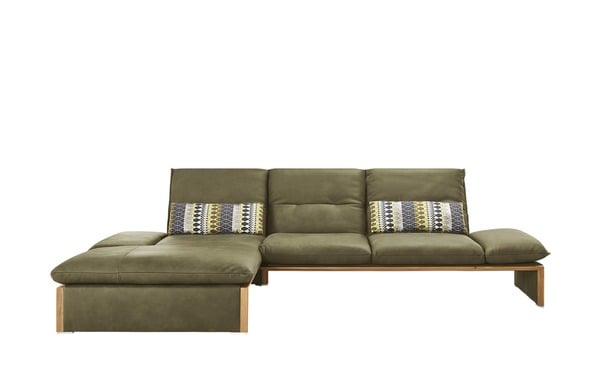 Bild 1 von KOINOR Leder-Ecksofa  Humfrey grün Maße (cm): B: 314 H: 93 T: 159 Polstermöbel