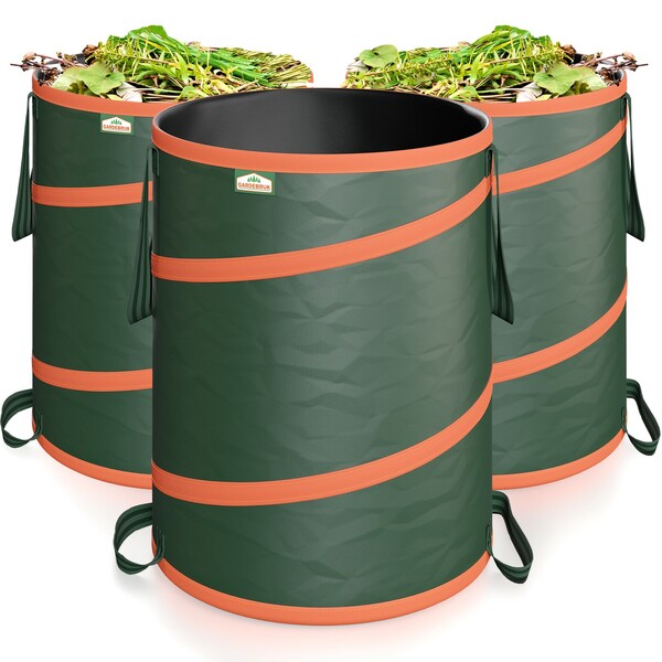 Bild 1 von Gardebruk® Popup Gartentasche 3er-Set Grün je 165 Liter