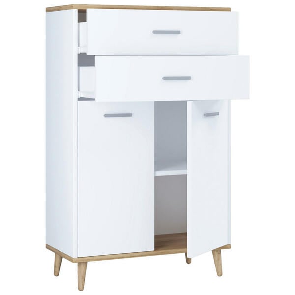 Bild 1 von MID.YOU HIGHBOARD Weiß, Eiche