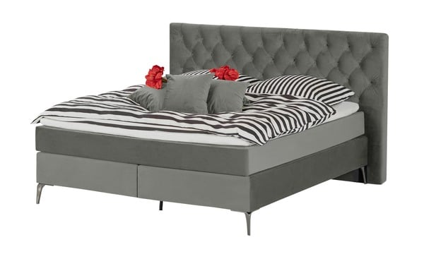 Bild 1 von SKAGEN BEDS Boxspringbett  Laesa grau Maße (cm): B: 160 H: 122 Betten