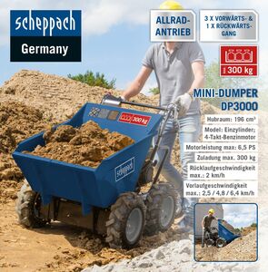 Scheppach Mini-Dumper DP3000