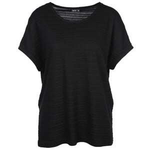 Damen Struktur Shirt unifarben