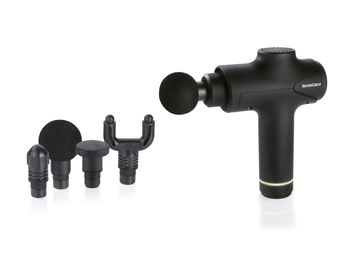 Bild 1 von SILVERCREST® PERSONAL CARE Massage Gun »SMGB B1«, mit 4 Aufsätzen