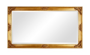 Rahmenspiegel gold Massivholz Maße (cm): B: 100 H: 180 T: 6 Garderoben & Kleiderstangen