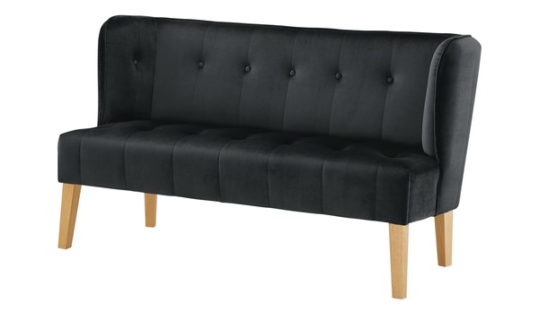 Bild 1 von Twist Küchensofa Samt  Bella schwarz Maße (cm): B: 180 H: 90 T: 69 Bänke