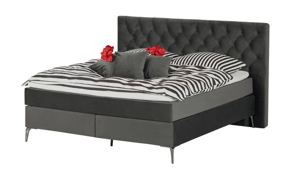 Bild 1 von SKAGEN BEDS Boxspringbett  Laesa grau Maße (cm): B: 220 H: 122 Betten