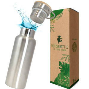 Hotzenbottle Edelstahl Wasserflasche Doppelwandig  Premium  Mini 500ml für Schüler