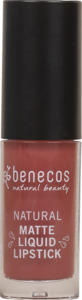 benecos Natural Matte Liquid Lipsticks rosewood romance