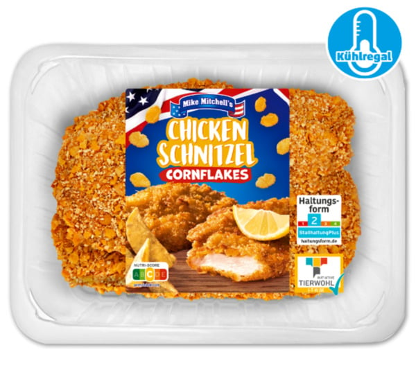 Bild 1 von MIKE MITCHELL’S Frische Hähnchen-Schnitzel, mit Cornflakes-Panade*