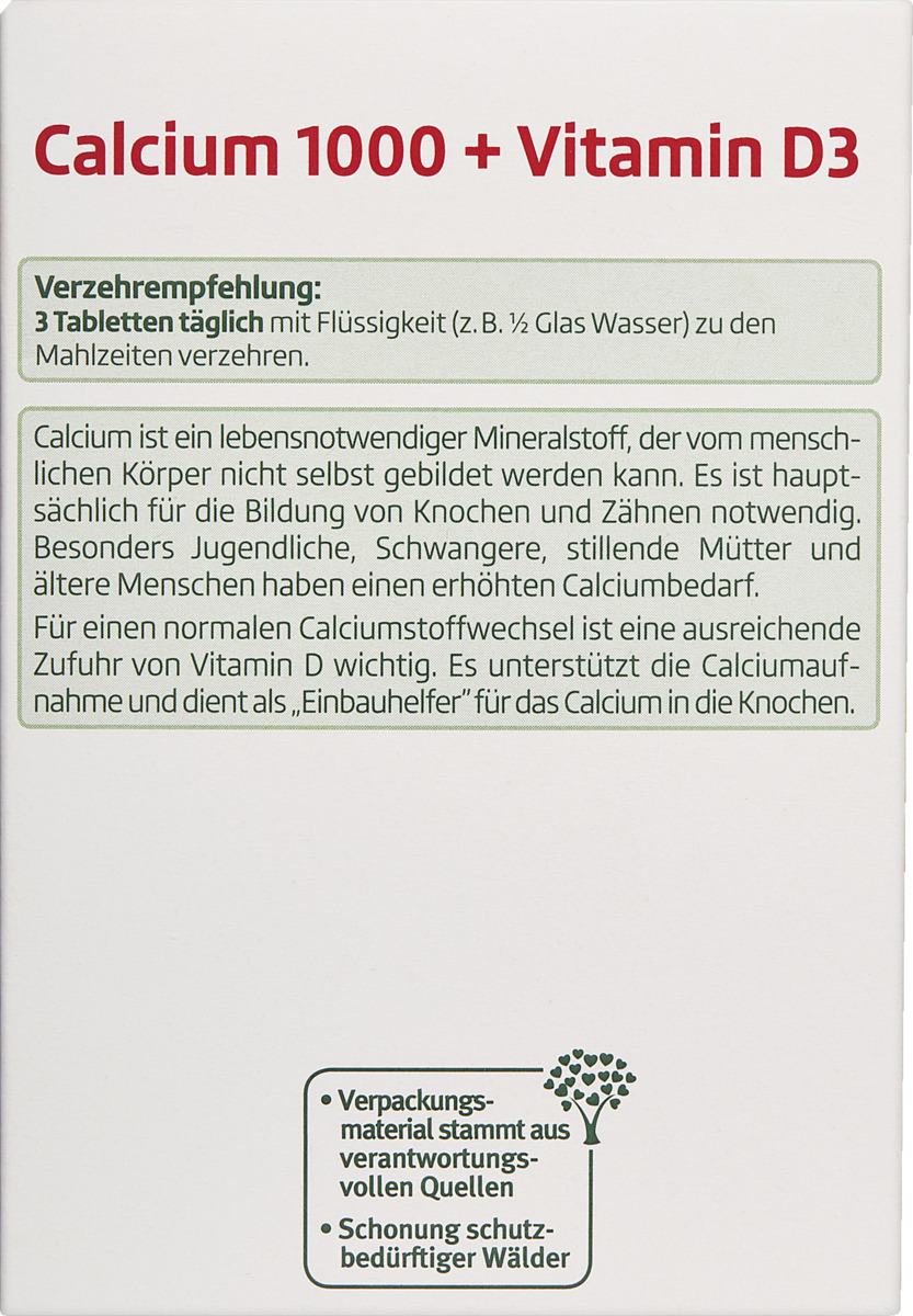 Bild 3 von altapharma Calcium + Vitamin D3 23.68 EUR/1 kg