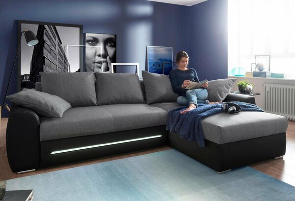 Bild 1 von Polsterecke mit Bettfunktion, inklusive LED-Leiste