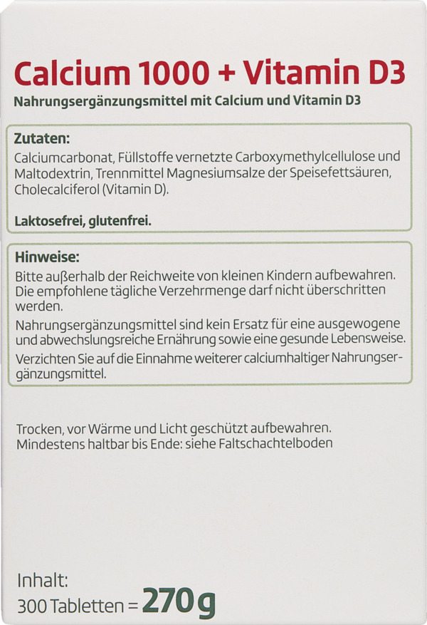 Bild 2 von altapharma Calcium + Vitamin D3 23.68 EUR/1 kg