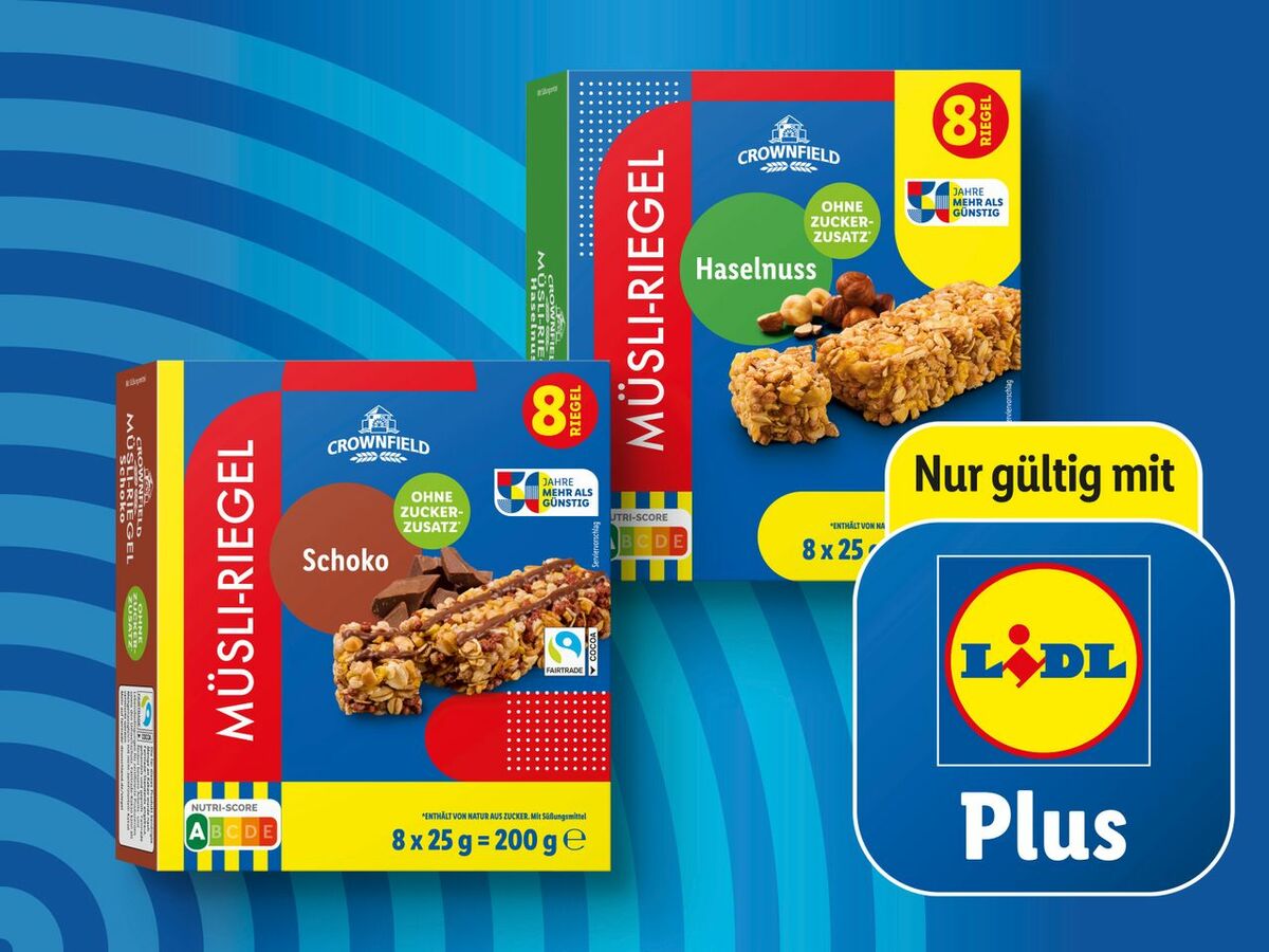 Bild 1 von Crownfield Müsli-Riegel