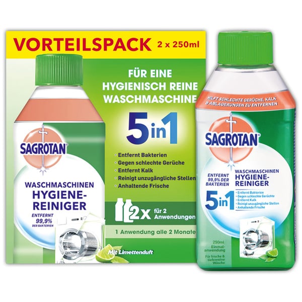 Bild 1 von Sagrotan 5in1 Waschmaschinen Hygienereiniger