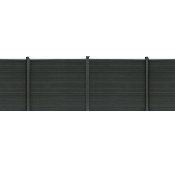 Bild 1 von HOME DELUXE 
                                            WPC Sichtschutzzaun V2 CALLADO grau, 170 cm – 4x Element + 6x Pfosten