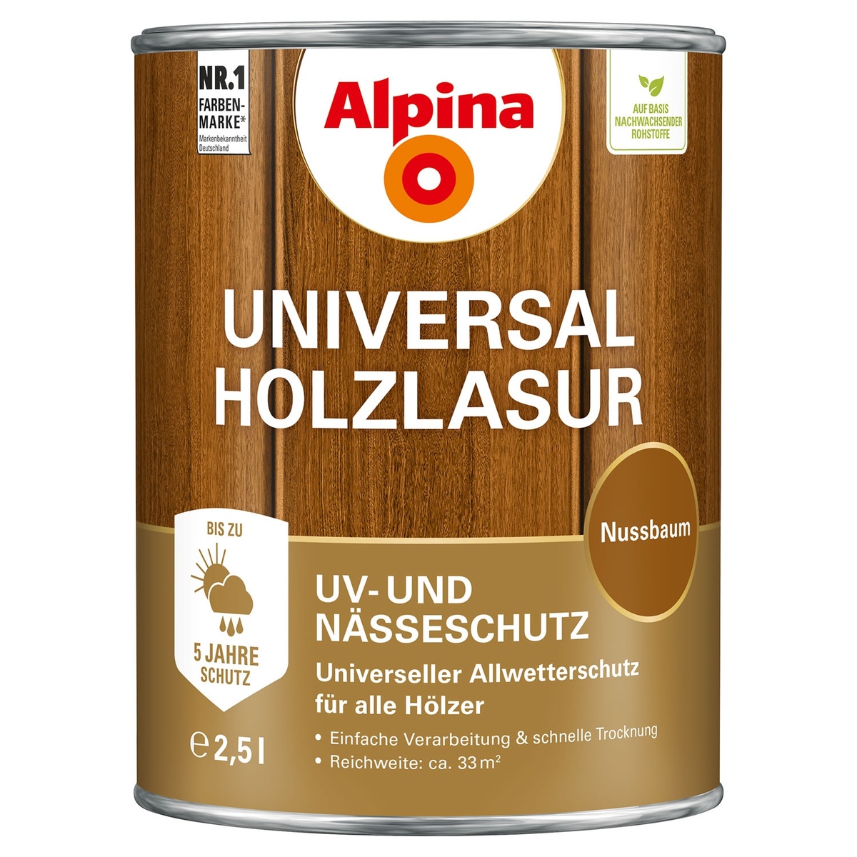 Bild 3 von ALPINA Universal Holzlasur 2,5 l