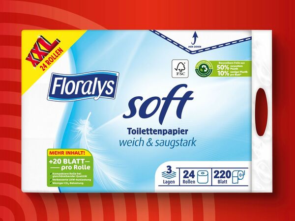 Bild 1 von Floralys Toilettenpapier Soft XXL