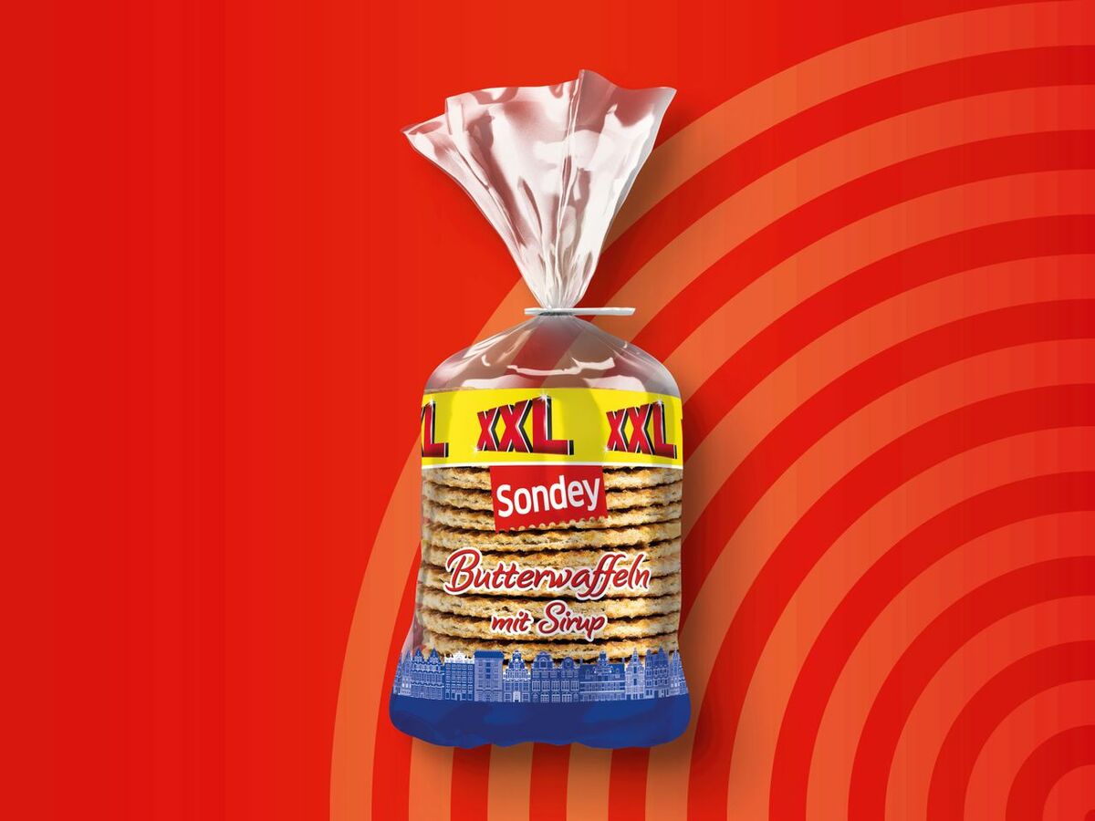 Bild 1 von Sondey Butterwaffeln mit Sirup XXL