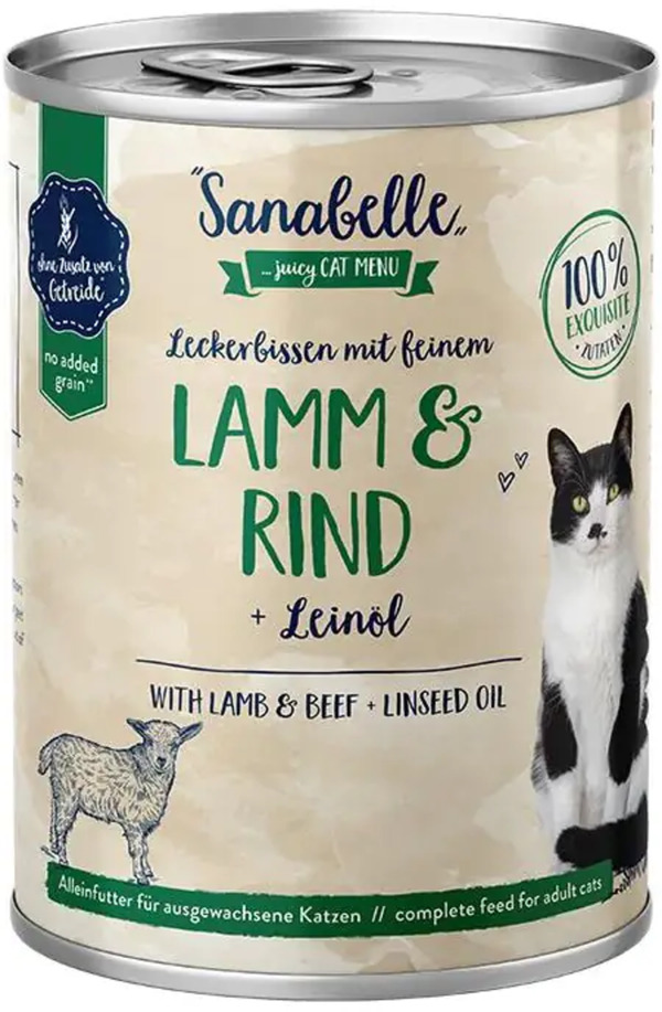 Bild 1 von Sanabelle Nassfutter mit Lamm & Rind 400 g