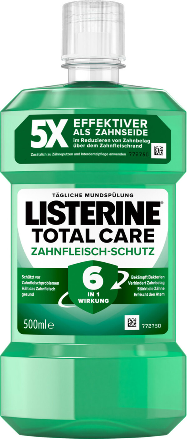 Bild 1 von Listerine Mundspülung Total Care Zahnfleischschutz 500ML