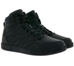 K1X | Kickz h1top Skater-Sneaker urbane High Top-Schuhe aus Echtleder 1000-0235/0002 Schwarz