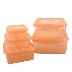 PLENTYFY Frischhaltedosen-Set 10-teilig orange