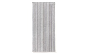 Handtuch, grau/anthrazit gestreift, ca. 50 cm x 100 cm