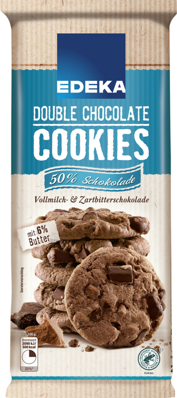 Bild 1 von EDEKA Double Chocolate Cookies 200G