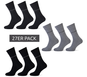 27er Pack Pierre Cardin Strümpfe Freizeit-Socken im Vorteilspack in Grau, Schwarz oder Anthrazit