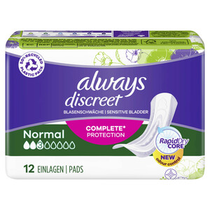 Always Discreet Complete Protection Normal 12ST