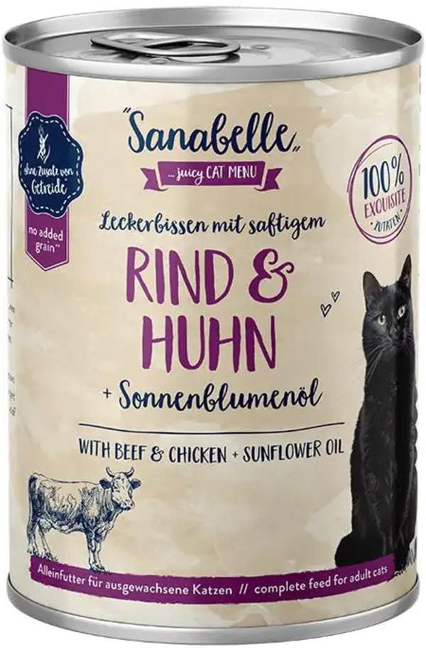 Bild 1 von Sanabelle Nassfutter mit Rind & Huhn 400 g