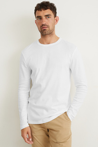 C&A Langarmshirt, Weiß, Größe: S