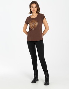 Damen T-Shirt - Glitzerprint