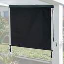 Bild 1 von Vertikalmarkise MCW-F42, Senkrechtmarkise Sichtschutz Außenrollo Rollo, UV-Schutz 50 Stoff ~ 250x180cm, schwarz