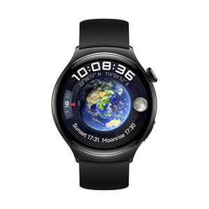 HUAWEI Watch 4 Active LTE 46mm Smartwatch Edelstahl Gehäuse, Fluoroelastomer Armband, Schwarz